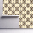 Load image into Gallery viewer, Mid-century Modern geometric peel and stick wallpaper

