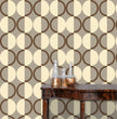 Load image into Gallery viewer, Mid-century Modern geometric peel and stick wallpaper

