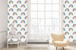 Load image into Gallery viewer, Kids Scandinavian rainbow fabric blend peel and stick wallpaper
