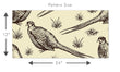 Load image into Gallery viewer, Victorian pheasants illustrated fabric blend peel and stick wallpaper
