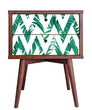 Load image into Gallery viewer, Geometric palm leaves tropical fabric peel and stick wallpaper
