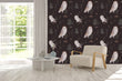 Load image into Gallery viewer, Peel and stick woodland owl dark wallpaper
