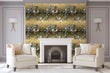 Load image into Gallery viewer, Victorian gold peacock Chinoiseries peel and stick wallpaper
