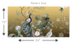 Load image into Gallery viewer, Victorian gold peacock Chinoiseries peel and stick wallpaper
