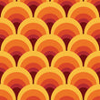 Load image into Gallery viewer, Orange geometric Mid-century modern peel and stick wallpaper
