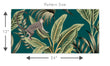 Load image into Gallery viewer, Mid-century modern chinoiserie botanical peel and stick wallpaper
