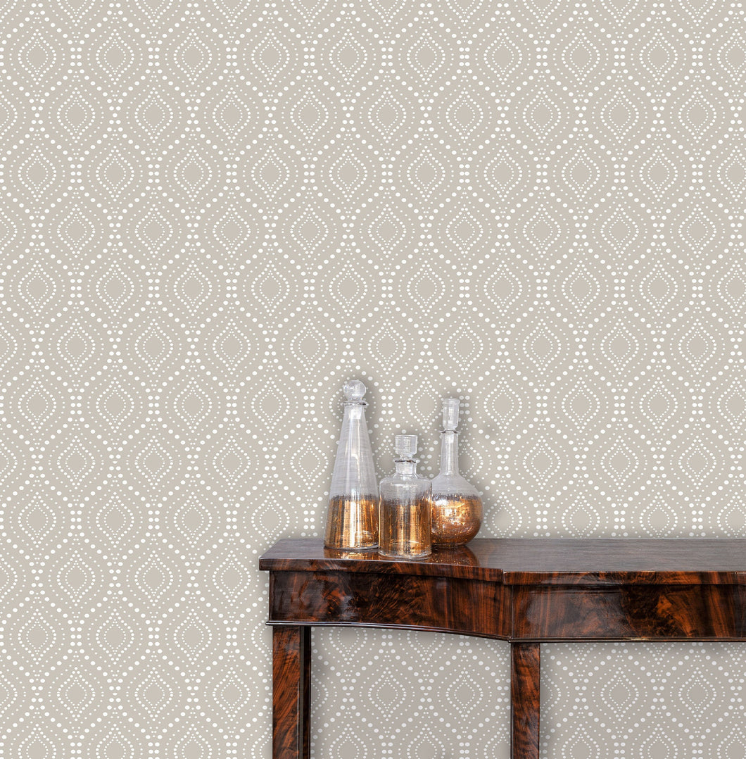 Mid-century Modern geometric peel and stick wallpaper