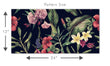 Load image into Gallery viewer, Antique Chinoiserie botanical dark floral peel and stick wallpaper
