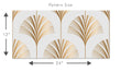 Load image into Gallery viewer, Gold Art Deco fabric peel and stick wallpaper
