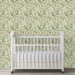 Load image into Gallery viewer, Girl room paisley pink and green peel and stick wallpaper
