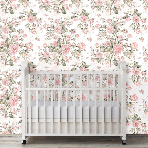 Sweet Audrina Floral Wallpaper