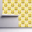 Load image into Gallery viewer, Mid-century modern retro vintage floral peel and stick wallpaper

