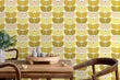 Load image into Gallery viewer, Mid-century modern retro vintage floral peel and stick wallpaper
