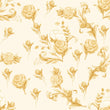 Load image into Gallery viewer, Brown and pink Victorian floral fabric blend peel and stick wallpaper
