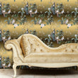 Load image into Gallery viewer, Victorian gold peacock Chinoiseries peel and stick wallpaper
