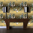 Load image into Gallery viewer, Victorian gold peacock Chinoiseries peel and stick wallpaper

