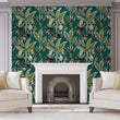Load image into Gallery viewer, Mid-century modern chinoiserie botanical peel and stick wallpaper
