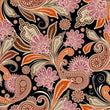 Load image into Gallery viewer, Victorian Chinoiserie dark floral pink peel and stick wallpaper
