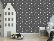Load image into Gallery viewer, Kids room grey star peel and stick wallpaper

