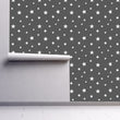 Load image into Gallery viewer, Kids room grey star peel and stick wallpaper
