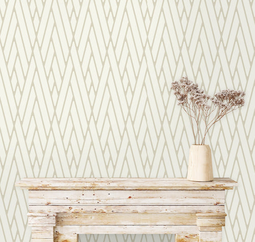 Grey Wallpaper, Striped Wallpaper, Cottage Wallpaper, Farmhouse Wallpaper, Peel and Stick Wallpaper, Fabric Wallpaper