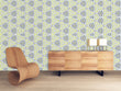 Load image into Gallery viewer, Vintage retro Mid-century Modern geometric yellow and brown fabric blend peel and stick wallpaper
