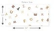 Load image into Gallery viewer, Alphabet Scandinavian boys nursery peel and stick wallpaper
