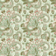 Load image into Gallery viewer, Girl room paisley pink and green peel and stick wallpaper
