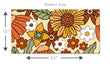 Load image into Gallery viewer, Mid-century modern vintage floral orange peel and stick wallpaper
