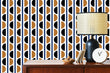 Load image into Gallery viewer, Vintage retro Mid-century modern geometric peel and stick wallpaper
