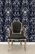 Load image into Gallery viewer, Victorian fairytale woodland dark floral peel and stick wallpaper
