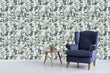 Load image into Gallery viewer, Bird chinoiserie botanical peel and stick wallpaper

