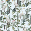 Load image into Gallery viewer, Bird chinoiserie botanical peel and stick wallpaper
