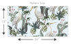 Load image into Gallery viewer, Bird chinoiserie botanical peel and stick wallpaper
