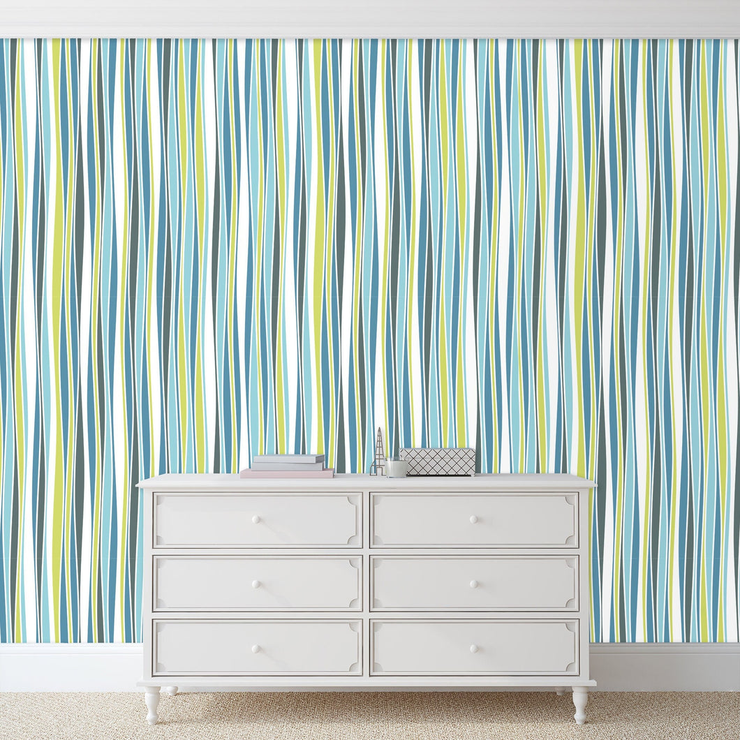 Aldred Rd. Striped Wallpaper