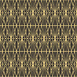 Load image into Gallery viewer, Antique art deco black and gold peel and stick wallpaper
