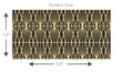 Load image into Gallery viewer, Antique art deco black and gold peel and stick wallpaper

