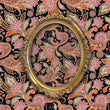 Load image into Gallery viewer, Victorian Chinoiserie dark floral pink peel and stick wallpaper
