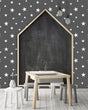 Load image into Gallery viewer, Kids room grey star peel and stick wallpaper
