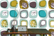 Load image into Gallery viewer, Mid-century modern retro vintage geometric peel and stick wallpaper
