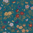 Load image into Gallery viewer, Butterfly antique dark floral garden peel and stick wallpaper

