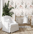 Load image into Gallery viewer, Deer and rabbit woodland animals peel and stick wallpaper
