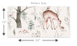 Load image into Gallery viewer, Deer and rabbit woodland animals peel and stick wallpaper
