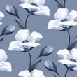Load image into Gallery viewer, Antique Victorian blue floral peel and stick wallpaper
