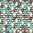 Load image into Gallery viewer, Retro vintage Mid-century modern blue and brown peel and stick wallpaper
