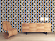 Load image into Gallery viewer, Vintage retro Mid-century modern geometric peel and stick wallpaper
