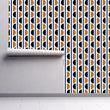 Load image into Gallery viewer, Vintage retro Mid-century modern geometric peel and stick wallpaper
