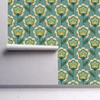 Load image into Gallery viewer, Mid-century modern vintage retro floral peel and stick wallpaper
