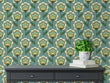 Load image into Gallery viewer, Mid-century modern vintage retro floral peel and stick wallpaper
