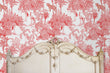 Load image into Gallery viewer, Pink Victorian toile Chinoiserie jungle peel and stick wallpaper
